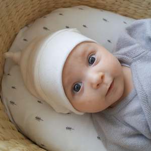 Autumn Winter 22: Organic Top Knot Beanie