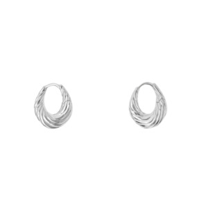 Jewellery: Brie Leon Olar Twist Hoops SILVER