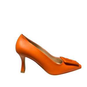 Winter 24: Calf Leather Padded Buckle Stiletto Pumps