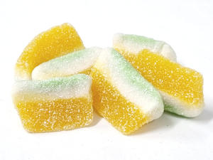 Gummy: Sour Pina Colada Slices