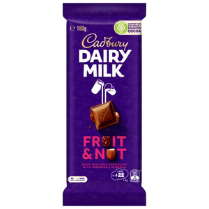 Products: Cadbury Fruit & Nut Chocolate Block 180g - Lollies Online