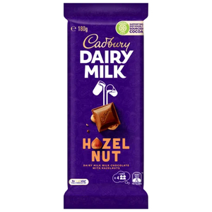 Cadbury Hazelnut Chocolate Block 180g - Lollies Online