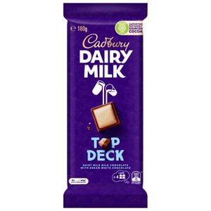 Products: Cadbury Top Deck Chocolate Block 180g - Lollies Online