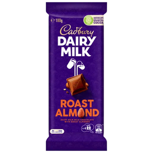 Products: Cadbury Roast Almond Chocolate Block 180g - Lollies Online