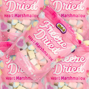 Freeze Dried Marshmallow Hearts