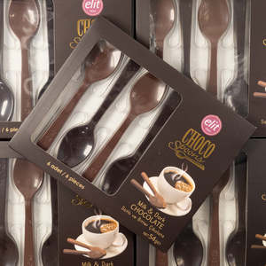 Easter: Elit Milk & Dark Chocolate Spoons (6 Spoons)