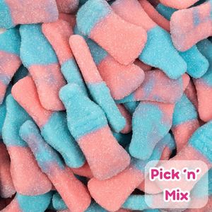 Pick N Mix: Giant Fizzy Bottles Blue & Pink 100g (Pick 'n' Mix)