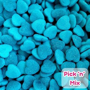 Pick N Mix: Blue Raspberry Hearts 100g (Pick 'n' Mix)