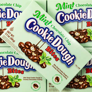 Winter Treats: Mint Chocolate Chip Cookie Dough Bites Theatre Box