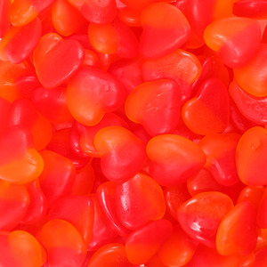 Weddings Anniversaries: Peach Hearts Gummy