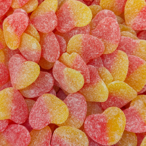 Sour Peach Hearts 280g