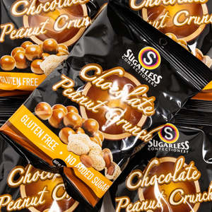 Milk Chocolate: Sugarless Chocolate Peanut Crunch