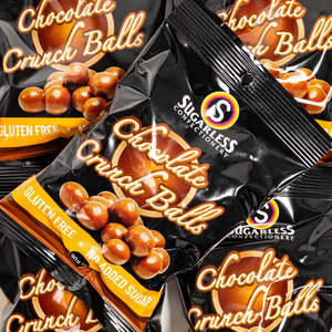 Milk Chocolate: Sugarless Chocolate Crunch Balls