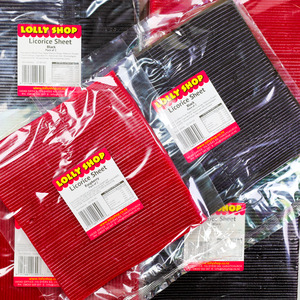 Black: Licorice Sheets (Pack of 2)