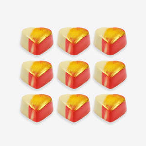Valentines Day: Gin & Pistachio White Decorated Heart (Single Chocolate)
