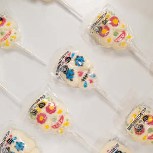 Marshmallow And Fondant: Marshmallow Skull Pop