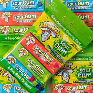 Gum: Warheads Sour Gum 4 Pack