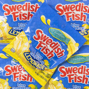 Summer Sweets: Swedish Fish Blue Raspberry Lemonade Peg Bag 102g