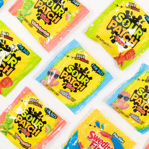 Novelty Lollies: Sour Patch Kids & Swedish Fish Fun Size Variety Pack