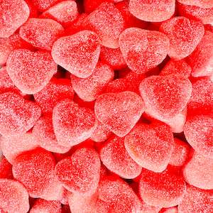 Candy & Chocolate: Sour Strawberry Filled Hearts