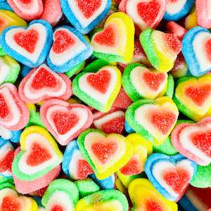 Candy & Chocolate: Sugared Triple Hearts