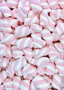 Pink & White Marshmallow Twists