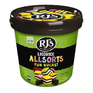 Extras: RJ’s Licorice Allsorts Fun Bucket 800g