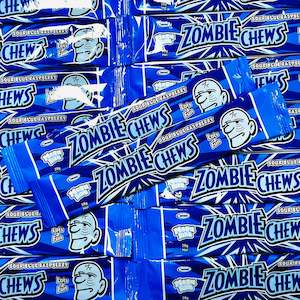 Extras: Zombie Chews- Sour Blue Raspberry 28g