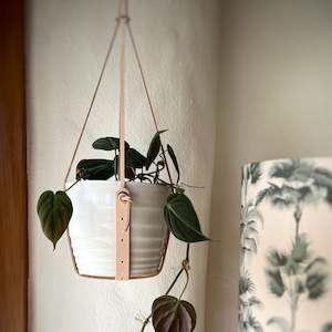 Home: Leather Plant Hanger