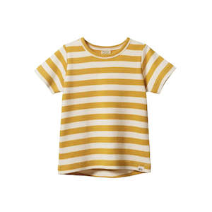 Nature Baby | River Tee | Golden Sea Stripe