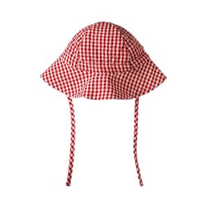 Kids: Nature Baby | Gingham Sunhat | Red Check