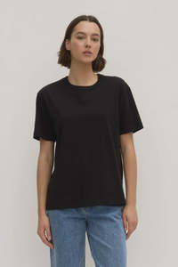 Assembly Label | Womens Organic Base Tee | Black