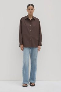 Marigold Poplin Long Sleeve Shirt | Ganache