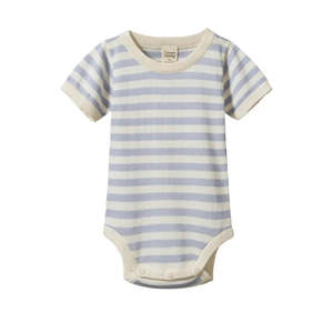 Kids Clothing: Nature Baby | Ren Bodysuit | Zen Blue Sea Stripe
