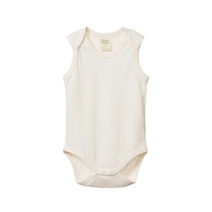 Nature Baby: Nature Baby | Pointelle Singlet Bodysuit | Natural
