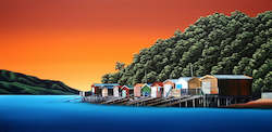 Limited Edition Prints: Akaroa Boatsheds