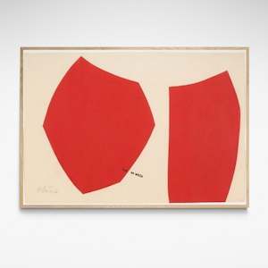 Te Papa Fine Art Prints: Red on White, A2 Print