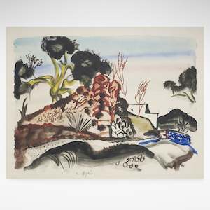 Frances Hodgkins: Road to the Hills Ibiza, Print