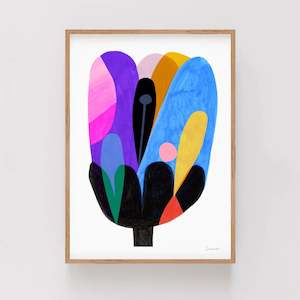 Inaluxe: Azure Bloom, Fine Art Limited Edition A3 Print