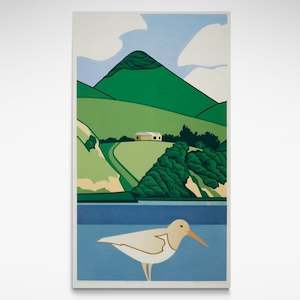 Robin White: White Oystercatcher and Harbour Cone Print