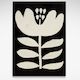 Large Black and White Flower, Print