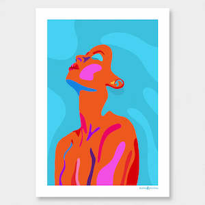 Turquoise Queen, A2 Print