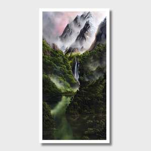 Behind the Waterfall, Limited Edition Print