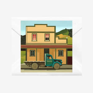 Te Papa Fine Art Prints: Mangaweka, 1973, Notecard