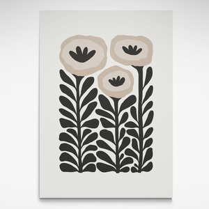 Black and White Poppy, Print