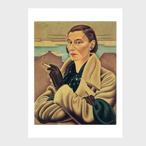 Te Papa Fine Art Prints: Self Portrait, Smoking, Print
