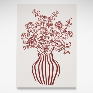 Open Edition: Burgundy Flower, Print
