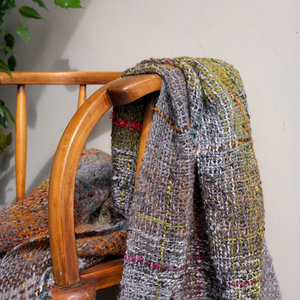 Products: Loom Room - Alpaca/Mohair throw - Plaid
