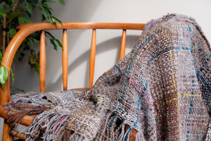 Products: Loom Room - Alpaca/Mohair throw - Plaid Muted