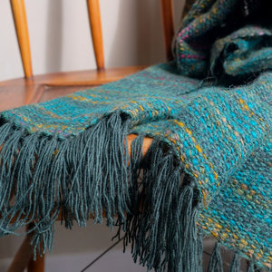 Products: Loom Room - Hand-spun Throw - Forest